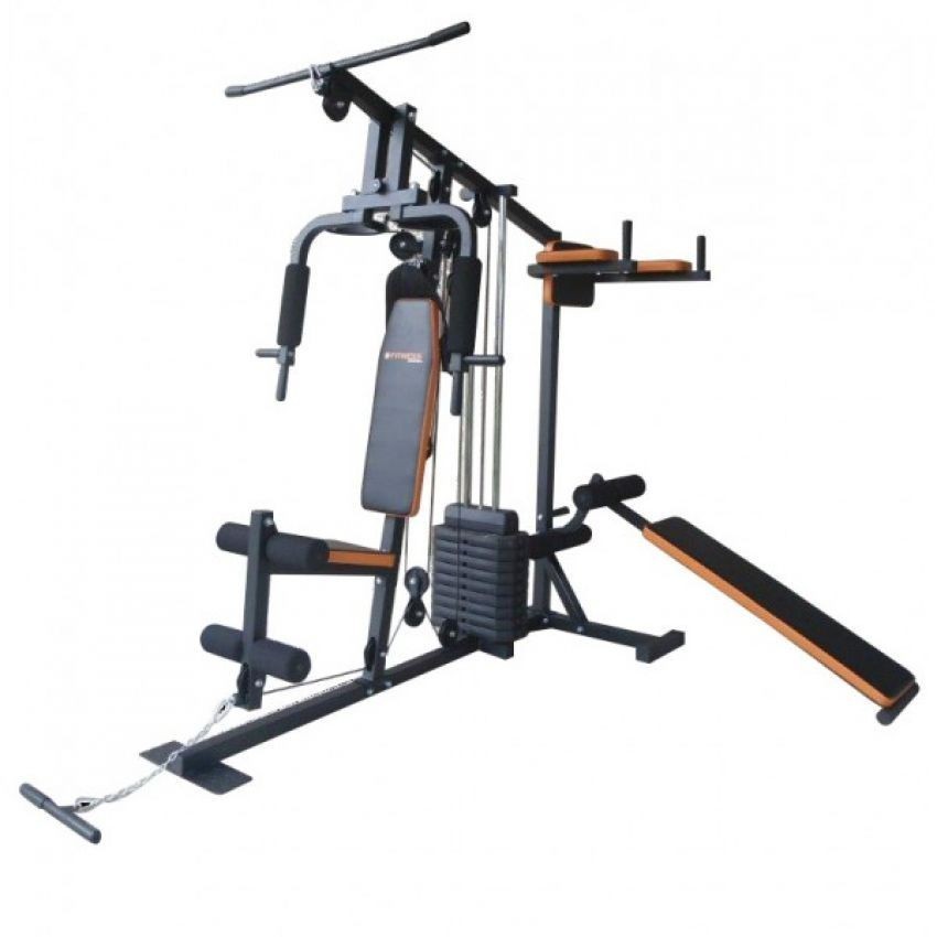 Gimnasio fitness station SA-3650F De 3 Estaciones C/Pesas Total De 150 Lbs - Multicolor