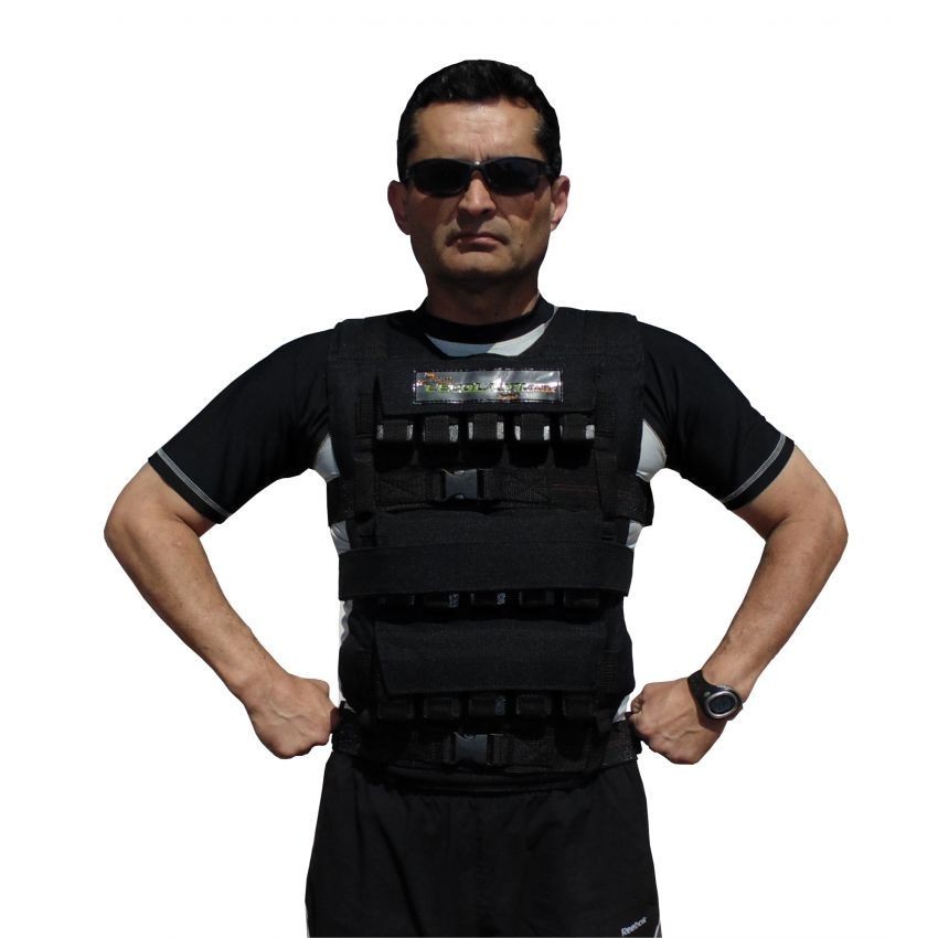 Chaleco Lastrado 21kg Peso Variable MAP-Negro