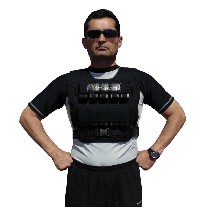 Chaleco Lastrado 15kg Peso Variable MAP-Negro