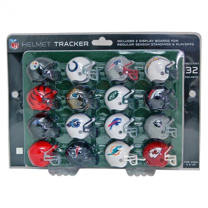 Set De 32 Cascos Nfl Mini Helmet Con 2 Display Afc Y Nfc