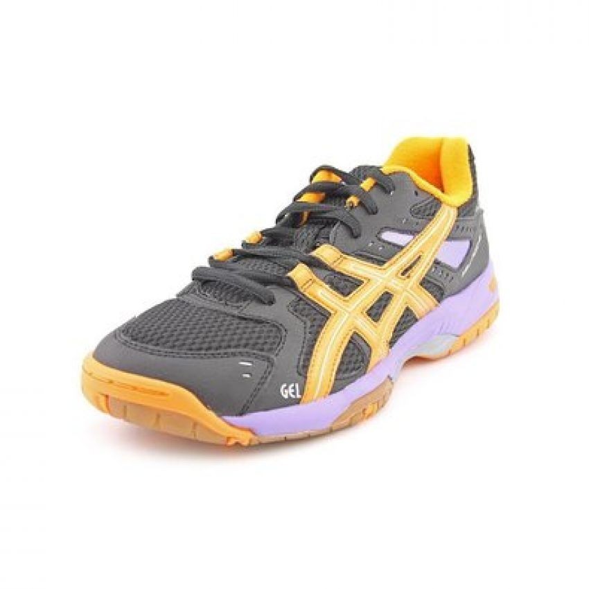 Tenis Asics Rocket 6 Negro-Naranja 26