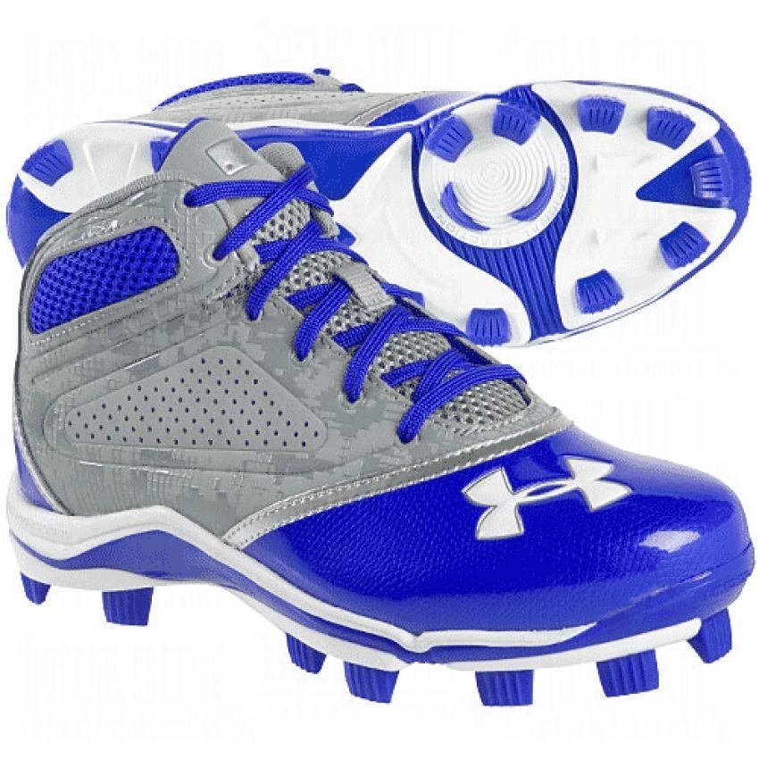 Spikes Under Armour 2013 Tpu Mid Gris Azul 27.5