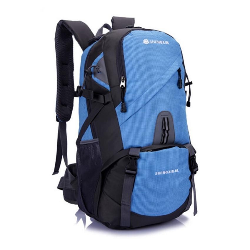 Bolsa de deporte bolsa de viaje hombres/mujeres Deportes Mochilas (Azul)
