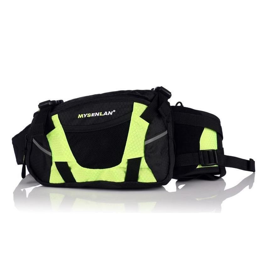 Multifunción MYSENLAN deportes al aire libre senderismo y equitación Paquete Bolsa Botella (verde)