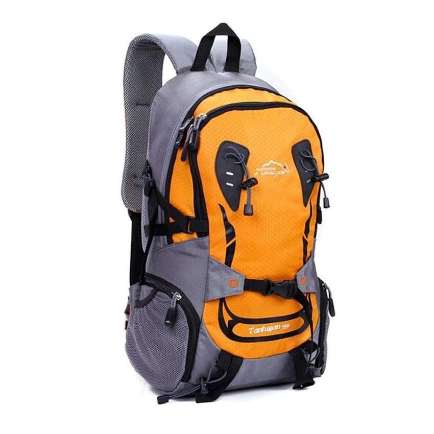 Gran capacidad Bolsa de deporte al aire libre senderismo a Caballo Mochila (naranja)