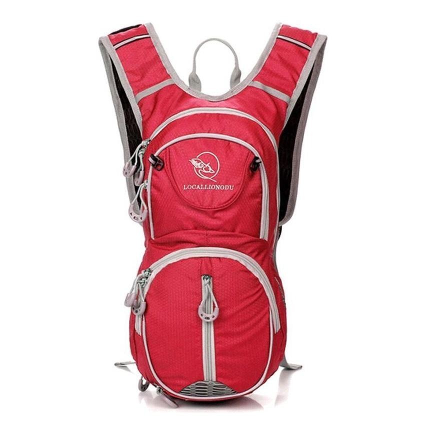 Deportes al aire libre Bicicleta de Montaña Equitación Equitación Mochila Bolsa de hombro (rojo)