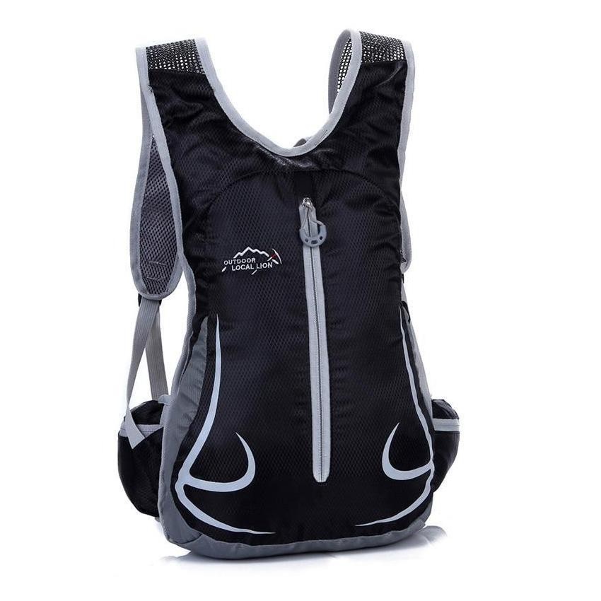 Bicicleta de Montaña Equitación Viaje hombros Mochila Bolsa de deporte al aire libre (negro)