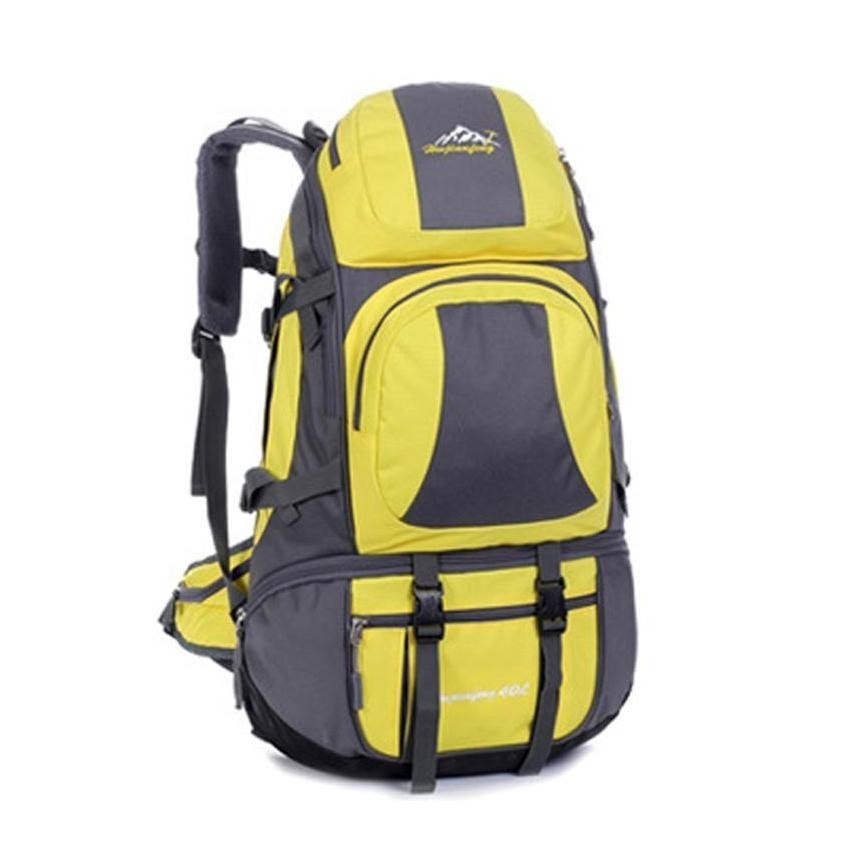 40L Mochila hombros Montañismo escalada deportiva al aire libre Mochila (amarillo)