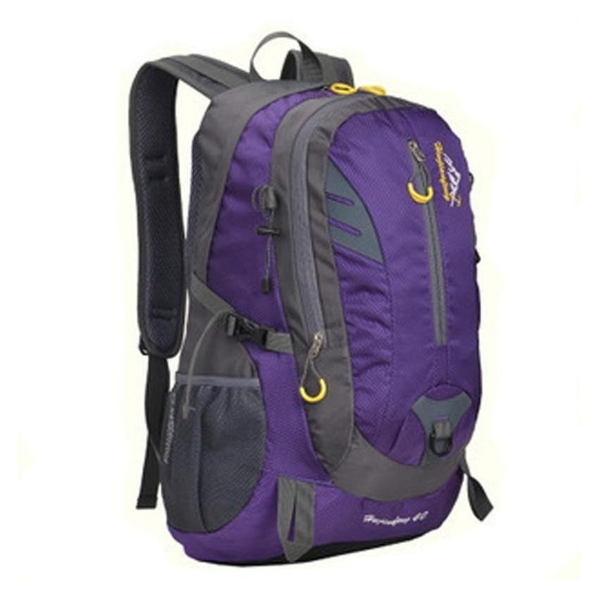 40L deportes al aire libre Senderismo Mochila Bolsa de viaje (violeta)