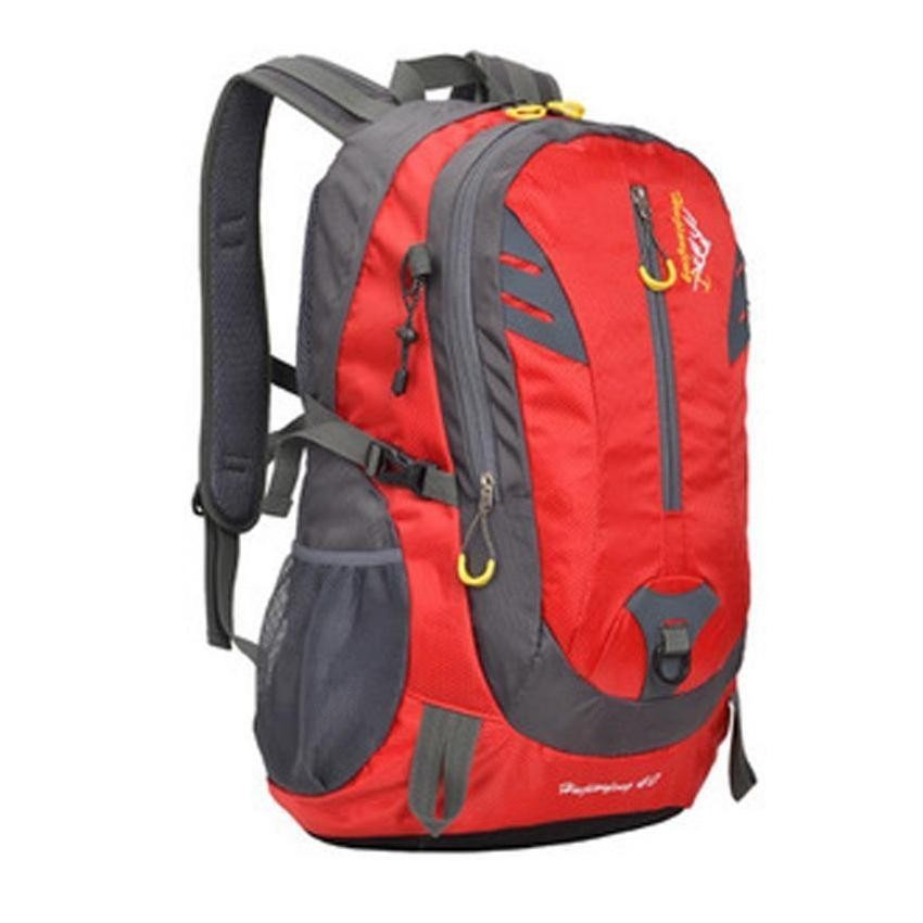 40L deportes al aire libre Senderismo Mochila Bolsa de viaje (rojo)