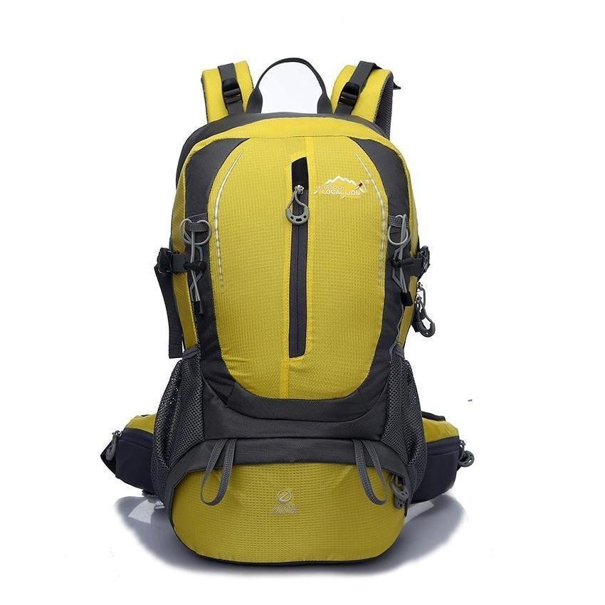 35L Moda Hombro ocio deportivo al aire libre a Caballo Bolsa Mochila Mochila Montañismo (amarillo)