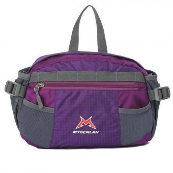 MYSENLAN Ciclismo Bolsa deporte al aire libre en la cintura (violeta)