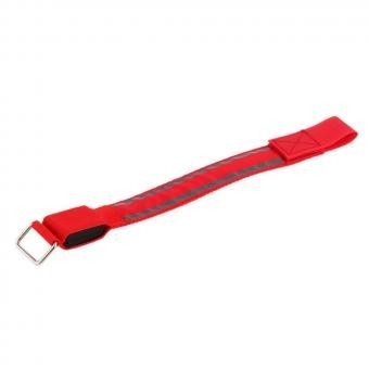 Brazalete Deportes Bike Seguridad LED reflectante correa de la empuñadura Snap Wrap Shine Brazalete Rojo