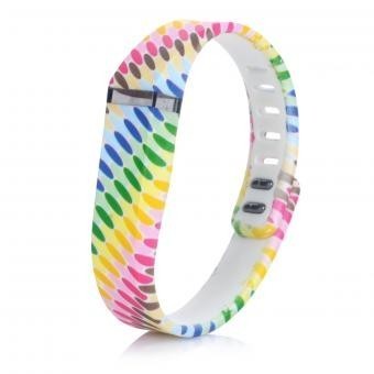 Sustitución de TPE grandes deportes + TPU Mu?equera w/ broche a Flex Fitbit Pulsera Inteligente - Multicolor