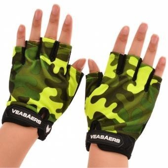 GE Guantes Unisex fitness Deportes Training Ejercicio multifunción para hombres y mujeres (verde del ejército)
