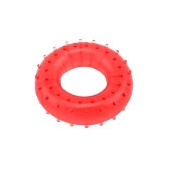 ELENXS Grip Strength anillo de dedo Círculo Socorro Masaje muñeca de mano de goma elástica fitness Deportes Soft Red