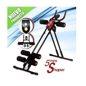 Ab 5 Minute Shaper Coaster Six Pack Abdomenales Gym Tv CF5MINSHAPER-Negro