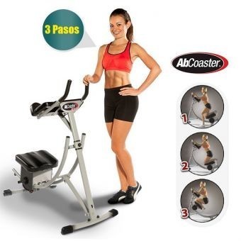 AbCoaster Flex El Modelo De 2014, Ajustable, Y Plegable Ejercitador Abdominales- Gris