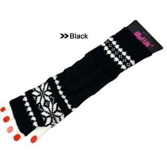 Unisex de punto sin dedos Guantes de invierno Arm Mujeres Soft larga caliente manopla