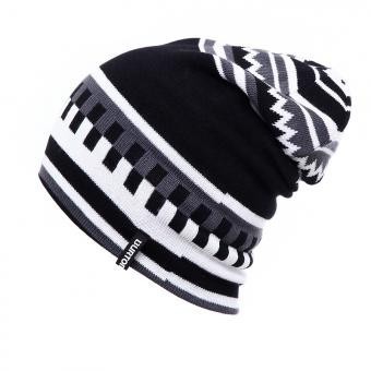 Sombreros de invierno Gorra de esquí de punto MO011-Negro