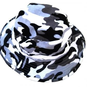 Militar Ejército Bucket Boonie Gorra camping Pesca Senderismo nuevo camo blanco