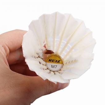 12pcs pluma de pato Deportes Badminton Volantes de entrenamiento a estrenar