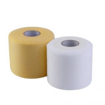 Envoltura protectora Guardia apoyo de la ayuda del tobillo elástico Deportes vendaje 7cm cinta * 27m Color blanco EH