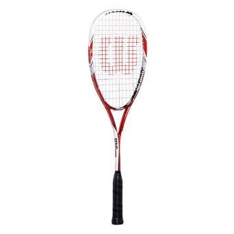 Raqueta Profesional de Squash Wilson WRT903100.Blanco con Rojo