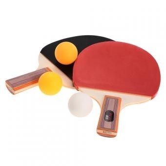 REIZ Par Raqueta para Ping Pong Tenis Mesa + 3 Pelotas Deporte Entrenamiento Xmas Christmas la Navidad
