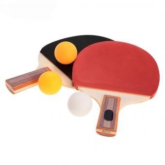 Elenxs Tabla Par Tenis Ping Pong Paddle Raqueta Bate con 3 bolas de deportes al aire libre