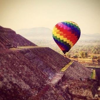 Vuelo en Globo al Amanecer en Teotihuacán