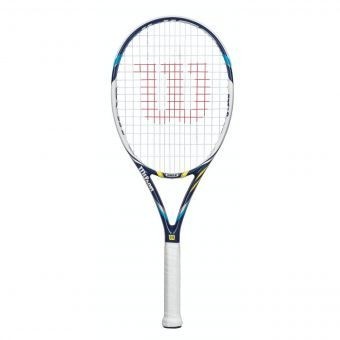 Raqueta de Tenis Wilson Juice 100S-Negro con Blanco