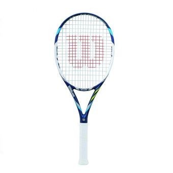 Raqueta de Tenis Wilson Juice 100L-Negro con Blanco