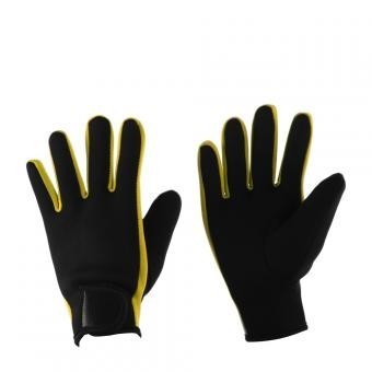 Par de Guantes para Buceo Natación Deporte Amarillo + Negro Talla M-L 2.0mm Xmas Christmas la Navidad