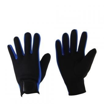 Par de Guantes para Buceo Natación Deporte Azul + Negro Talla M-L 2.0mm Xmas Christmas la Navidad
