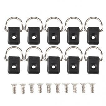 10Pcs D Acero Anillo Canoe Kayak equipamiento accesorio del juego Cuerdas Bungee Miryo