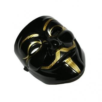 OEM Fawkes Anonymous Makeup Popular Playing Black Halloween Cosplay Fancy V Mask