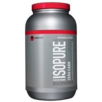 Proteina Nature´s Best Isopure Zero Carb 3LB sabor Strawberries & Cream