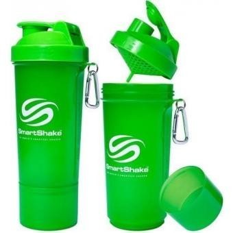 Shaker SMARTSHAKE SLIM 1 compartimento 600 ml color Neon Green.