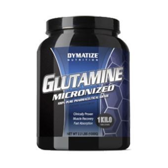 Glutamina Dymatize en polvo 1kg sin sabor 222 servicios.