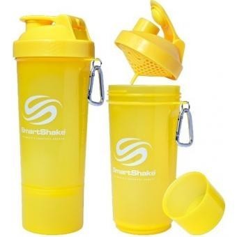 Shaker SMARTSHAKE SLIM 1 compartimento 600 ml color Neon Yellow.
