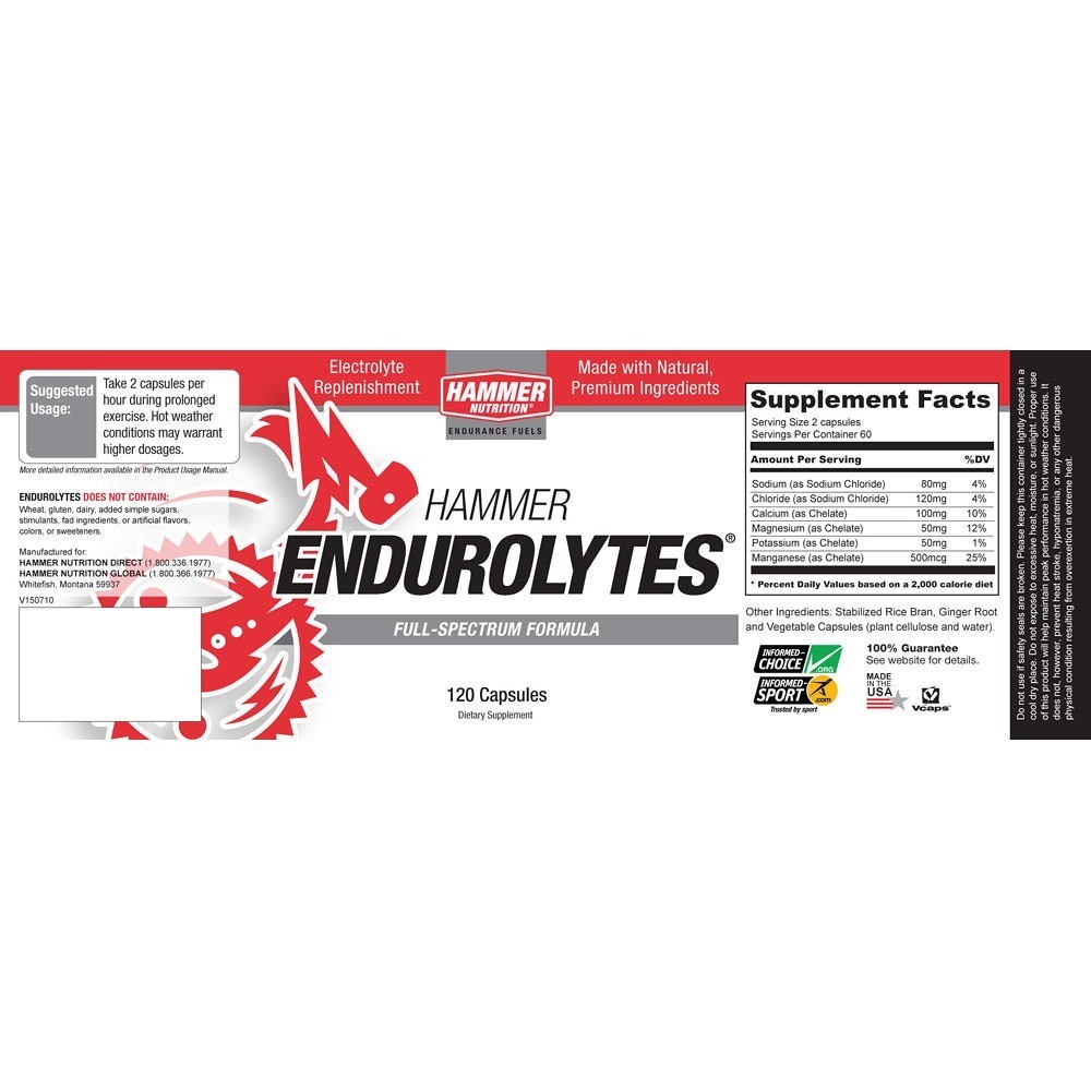 Electrolitos Endurolytes Hammer Nutrition