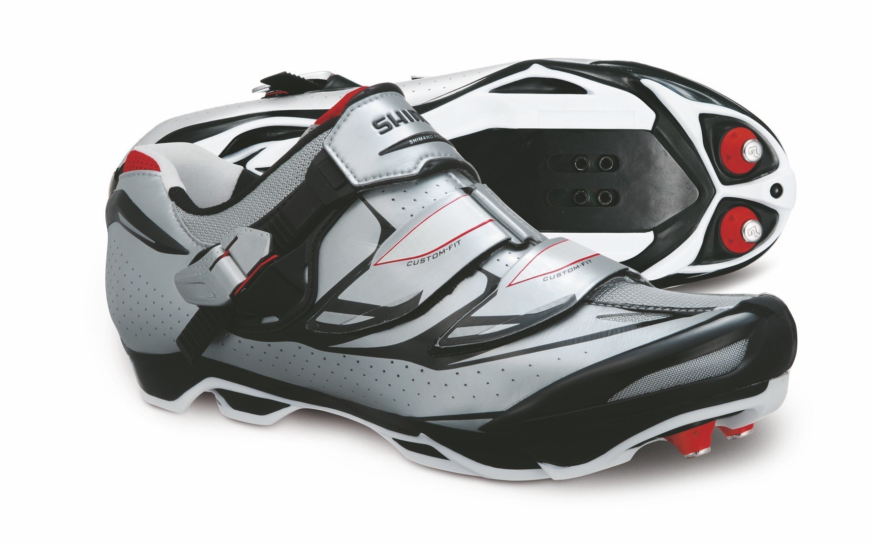 Zapatos de MTB Shimano SH-M315 (plata-rojo)