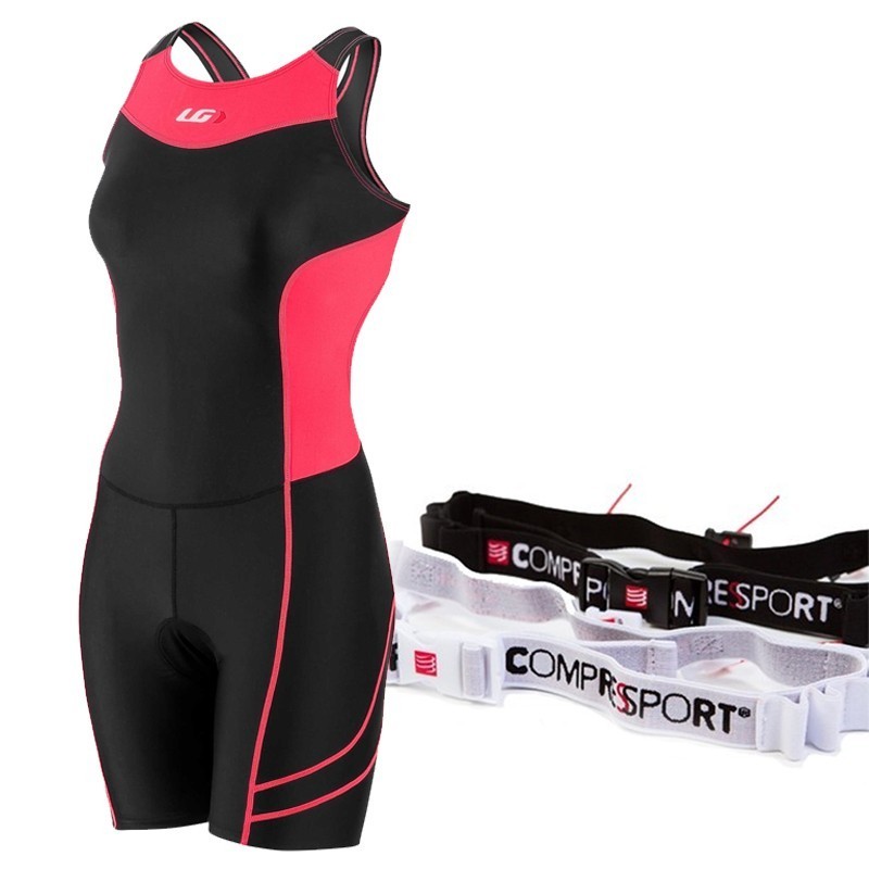 Paquete Tri Cinturón Porta Número y Trisuit Mujer
