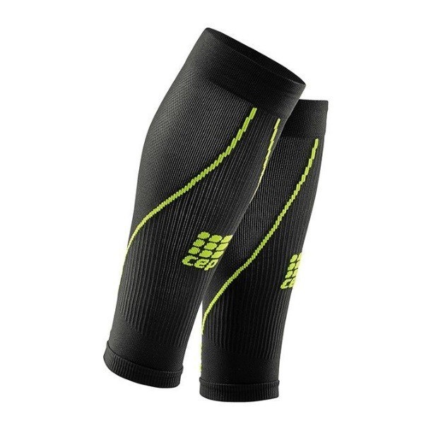 Pantorrilleras CEP Progressive y Compression 2.0 Hombre Negro y Verde
